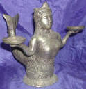 Silver Plated Bronze Mermaid