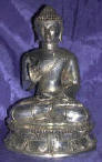 Silver Plated Bronze Buddha