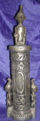 Silver Plated Bronze Primitive Vessel