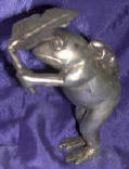 Silver Plated Bronze Frog