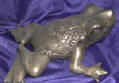 Silver Plated Bronze Frog