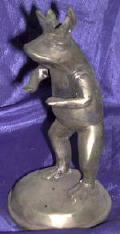 Silver Plated Bronze Frog