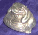 Silver Plated Bronze Frog