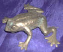 Silver Plated Bronze Frog