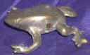 Silver Plated Bronze Frog