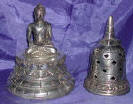 Silver Plated Bronze Buddha