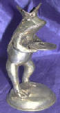 Silver Plated Bronze Frog 