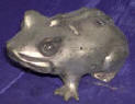 Silver Plated Bronze Frog