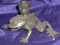 Silver Plated Bronze Frog