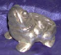 Silver Plated Bronze Frog