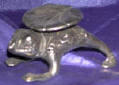 Silver Plated Bronze Frog