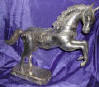 Silver Plated Bronze Horse