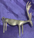 Silver Plated Bronze Deer