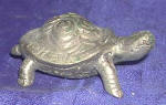 Silver Plated Bronze Turtle