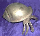 Silver Plated Bronze Crab