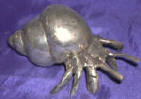 Silver Plated Bronze Hermit Crab