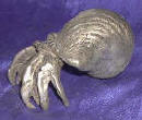 Silver Plated Bronze Hermit Crab