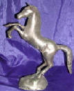 Silver Plated Bronze Horse