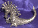 Silver Plated Bronze Horse Container