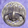 Silver Plated Bronze Elephant Door Knocker