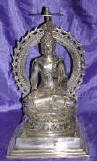 Silver Plated Bronze Buddha