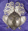 Silver Plated Bronze Mask