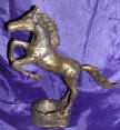 Silver Plated Bronze Horse Ash Tray
