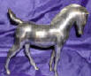 Silver Plated Bronze Horse