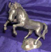 Silver Plated Bronze Horse