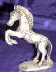 Silver Plated Bronze Horse