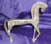 Silver Plated Bronze Horse