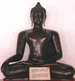 An image of the Buddha sitting