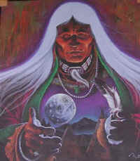 painting paint american indian acrylic paintings Indians 