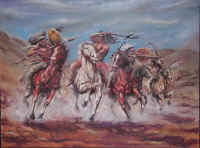 painting paint american indian acrylic paintings Indians 