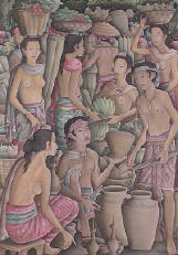 art painting acrylic on canvas by art export bali indonesia