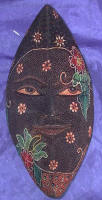 theater mask batik mask by art export bali indonesia