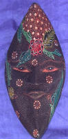 theater mask batik mask by art export bali indonesia