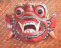 mask, by famous masker, bali indonesia, theater mask