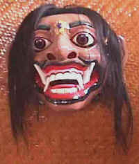 mask, by famous masker, bali indonesia, theater mask