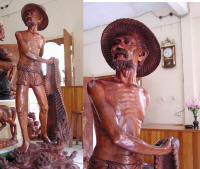 woodcarving wood carving wood carvings human sculpture art export bali indonesia