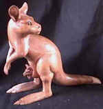 kangaroo, kangaroo wood carving, art, bali indonesia