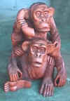 art, bali indonesia, wood carved animal 