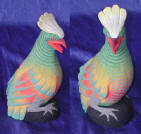 painted bird wood carving by art export bali indonesia