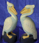 painted bird wood carving by art export bali indonesia