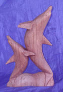 Dolphin wood carving by art export bali indonesia