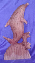 Dolphin wood carving by art export bali indonesia