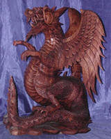 dragon wood carving by art export bali indonesia