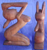 human woodcarving wood carvings abstract art export bali indonesia