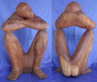 human woodcarving wood carvings abstract art export bali indonesia