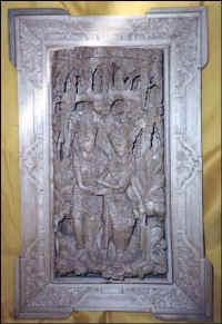 rama shinta wood panel wood carving art export bali indonesia